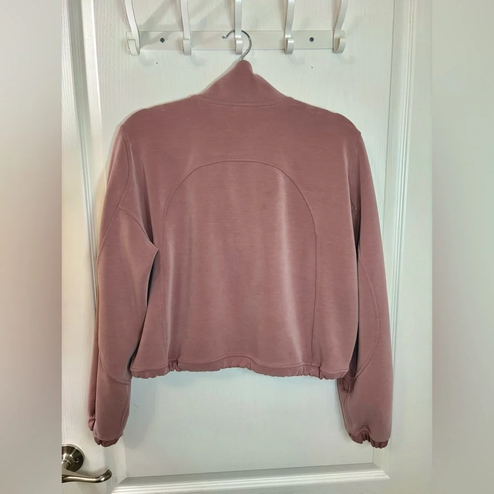 Lululemon•Brushed Softstreme Half Zip Cinch Pullover•Twilight Rose•FLAWLESS•8 - Picture 8 of 16